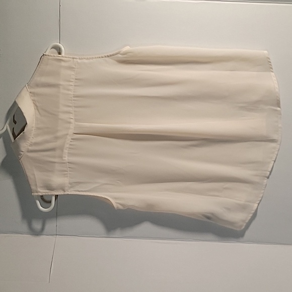 Forever 21 Sleeveless Top With‎ Rhinestone Collar sheer Medium - Picture 6 of 6